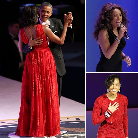 Inaugural Ball Fab First Lady Michelle Obama Dazzles In A Red Hot